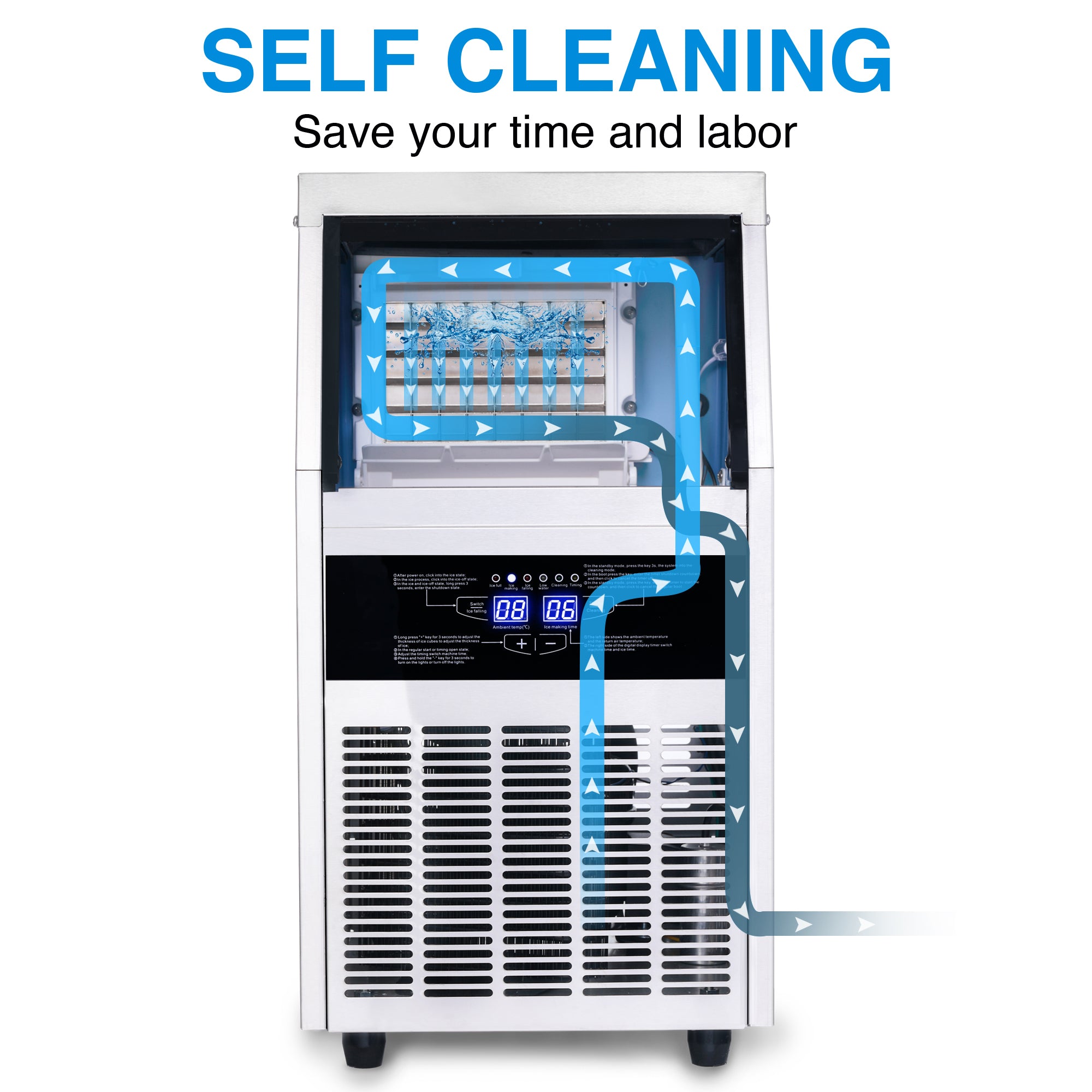CIM45 - Commercial Ice Maker Machine 150LBS/24H