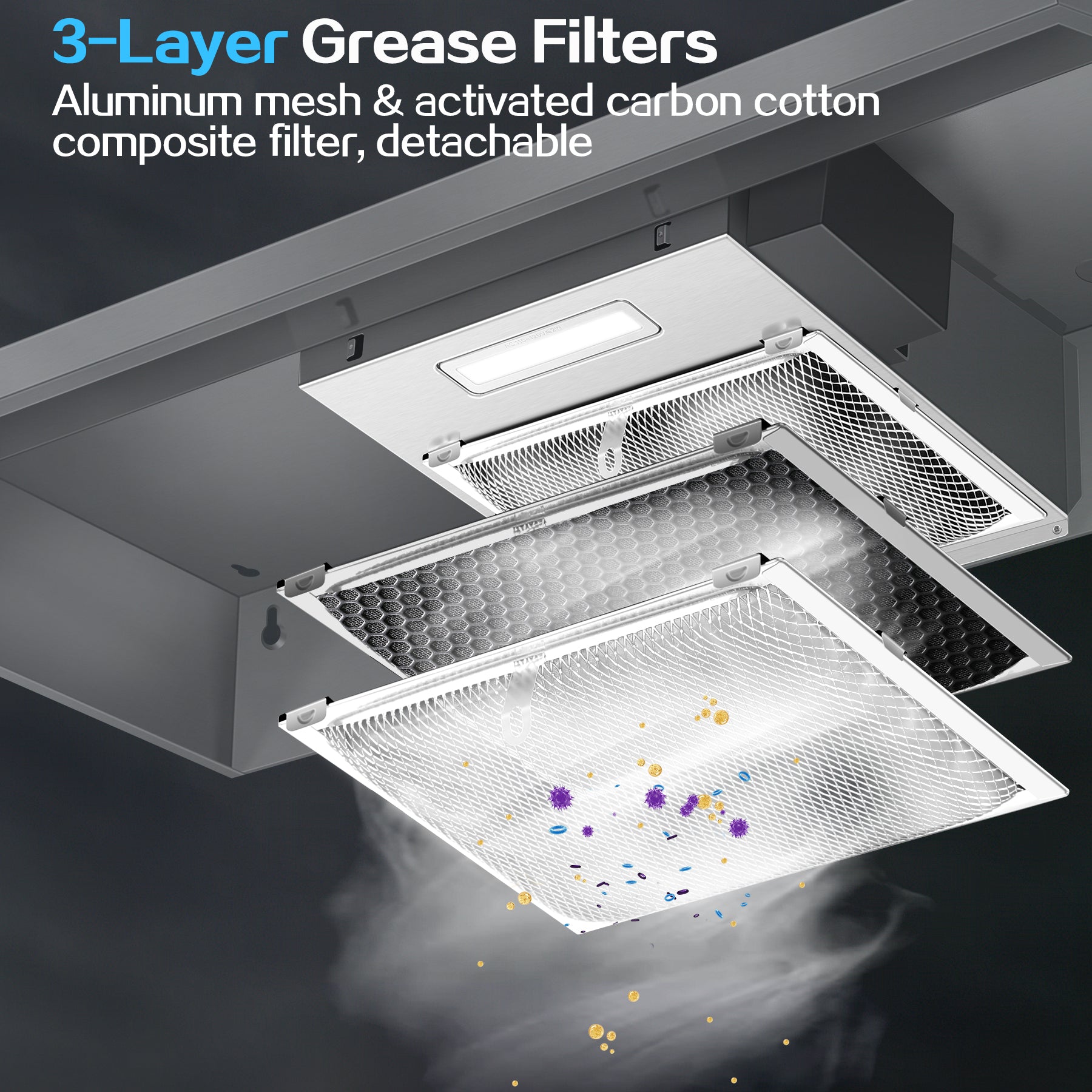 ZMS 3960 - 24 inch - 280CFM Under Cabinet Range Hood