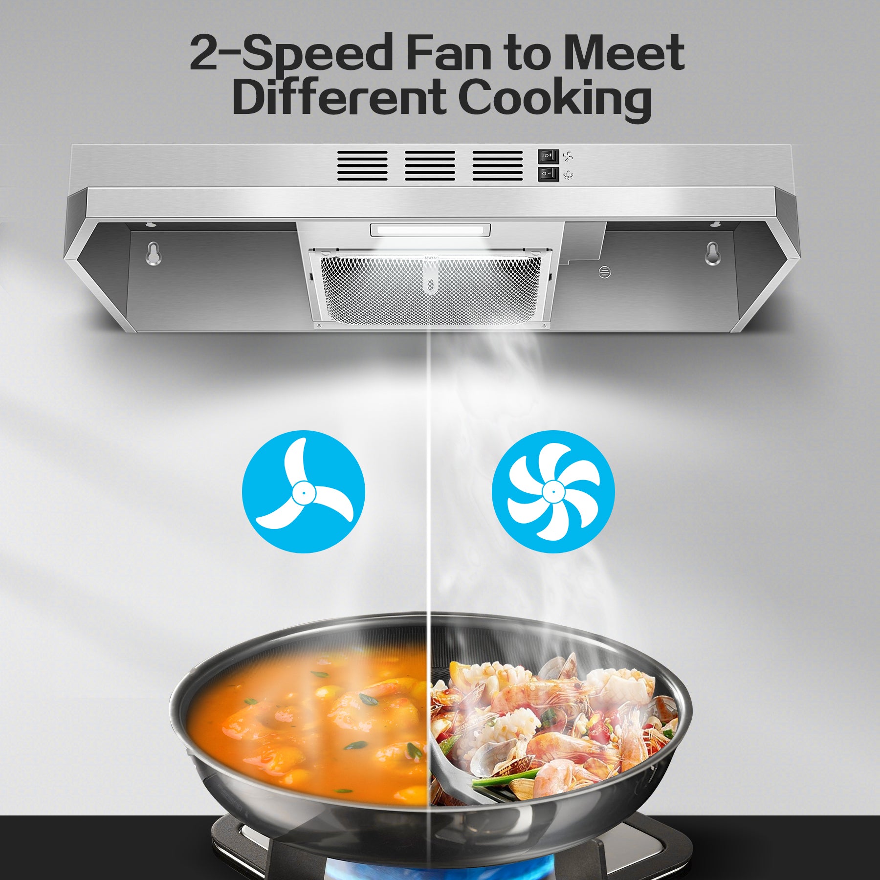 ZMS 3960 - 24 inch - 280CFM Under Cabinet Range Hood