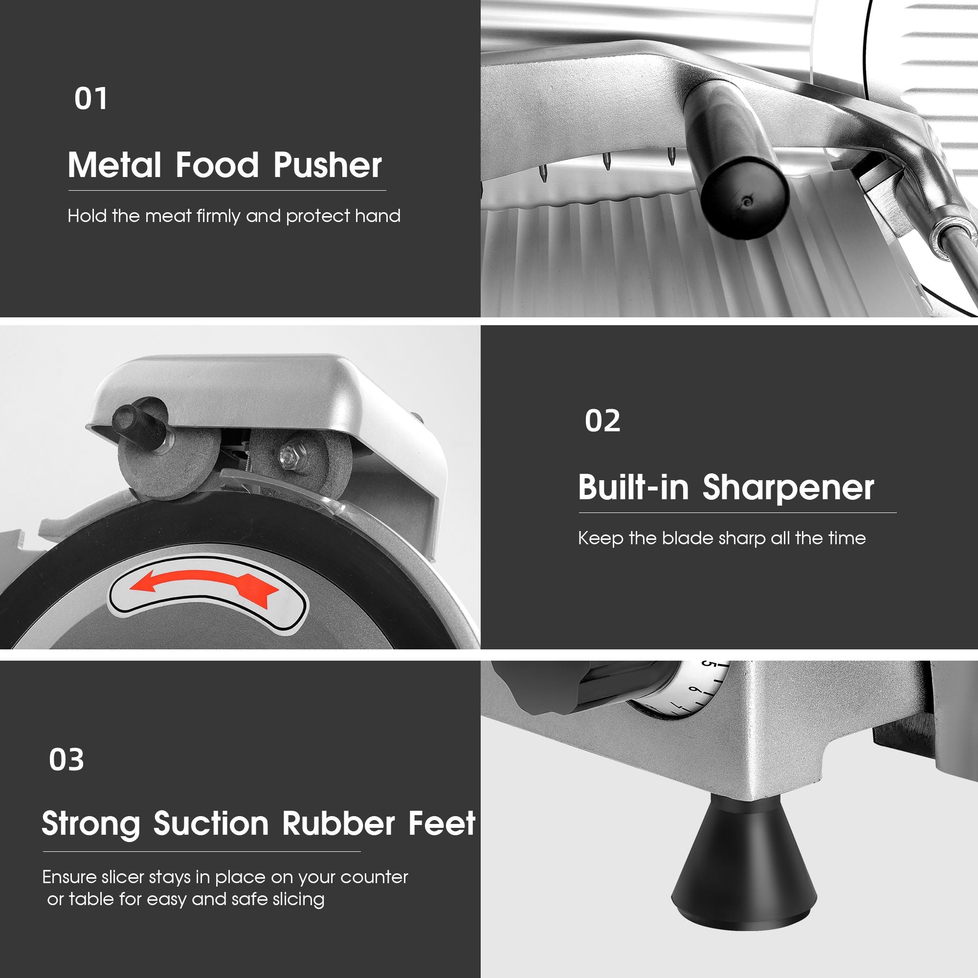 10MSB-4 - 10 inch - Meat Slicer Machine 240w