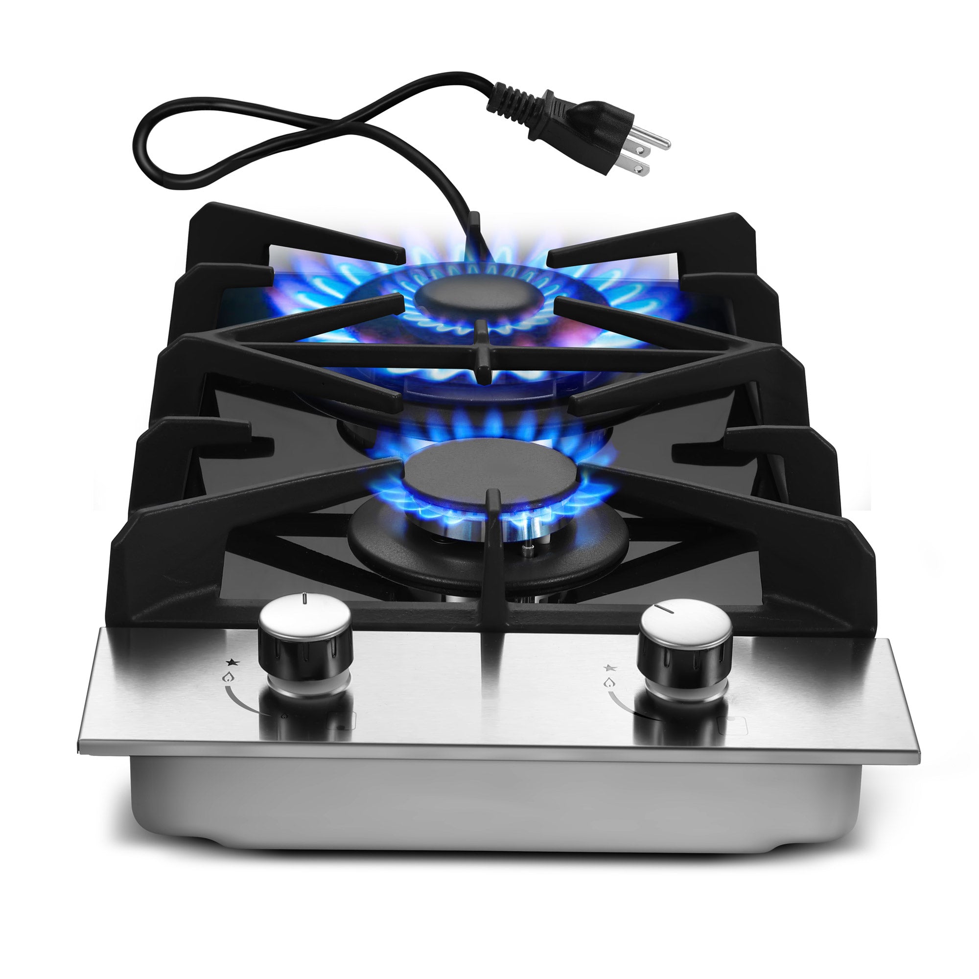 GC001-122G - 12 inch - 2 Burner Built-in Propane Gas Cooktop