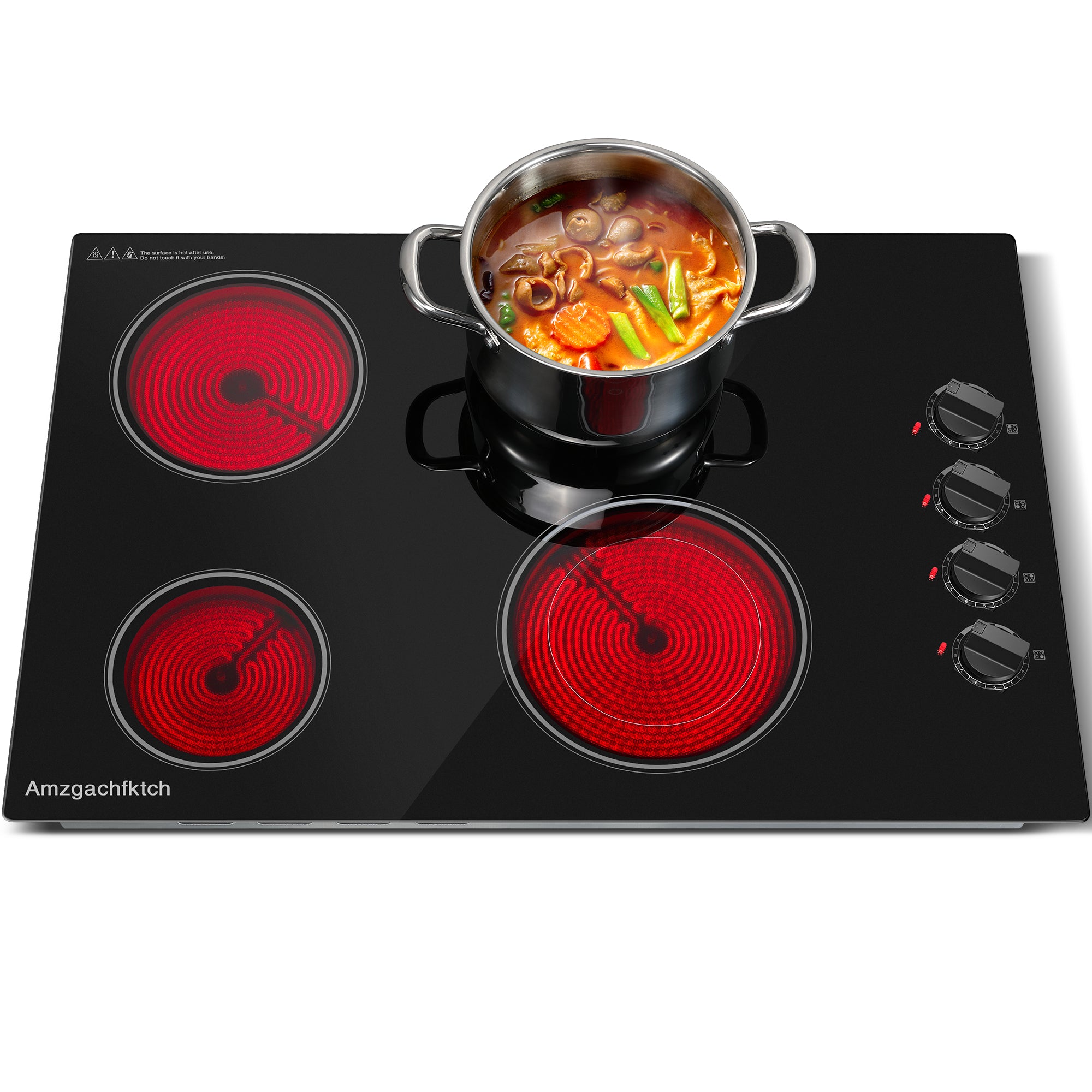 SK001-304BE- 30 Inch Built-in 4 Burner Electric Cooktop- 6700W, 220V~240V