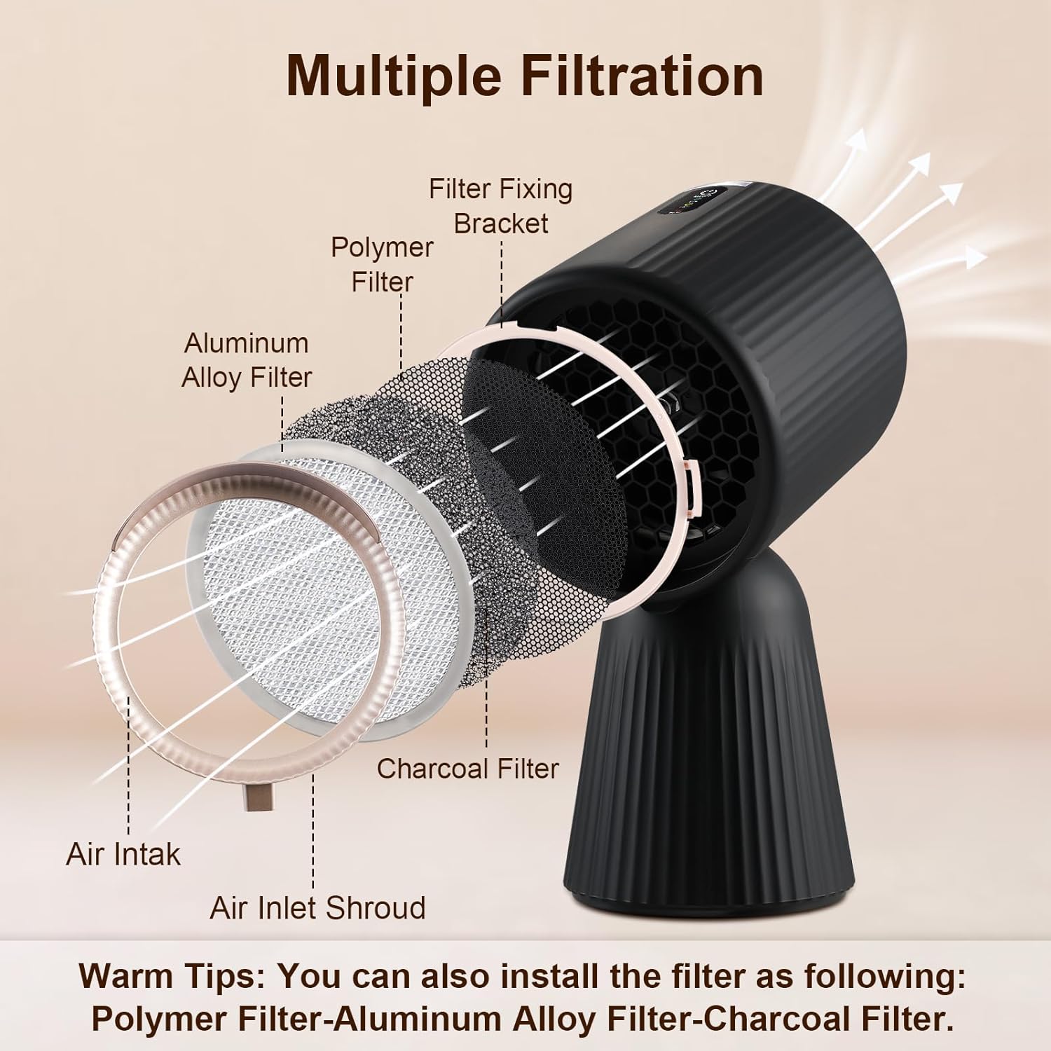 ‎ZMS-TBX8 - Portable Range Hood with Detachable Filters