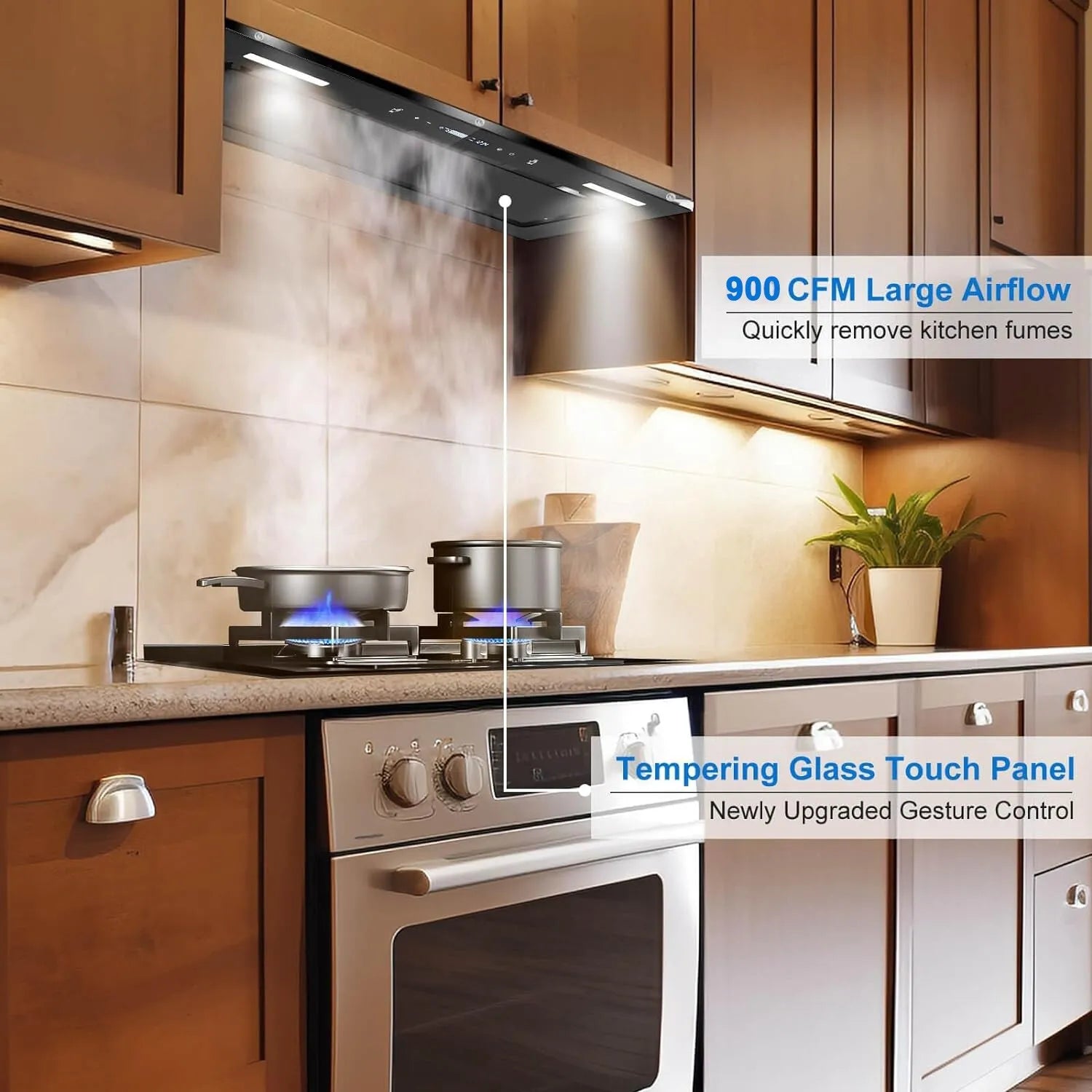 YYB1670T - 30in Built-in Range Hood 900CFM