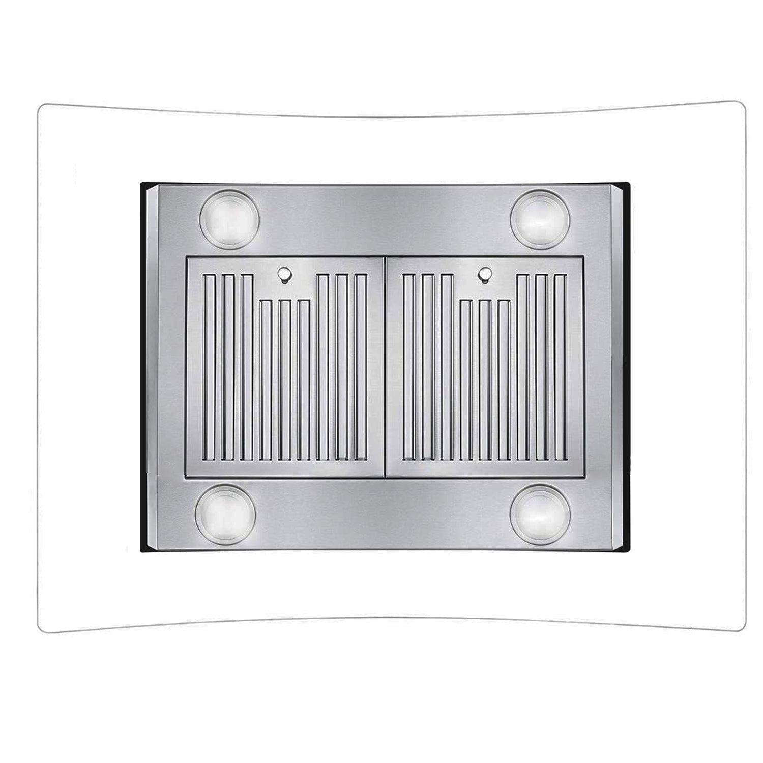 Tieasy Island Range Hood 36 inch Range Hood 700 CFM Stainless Steel Convertible