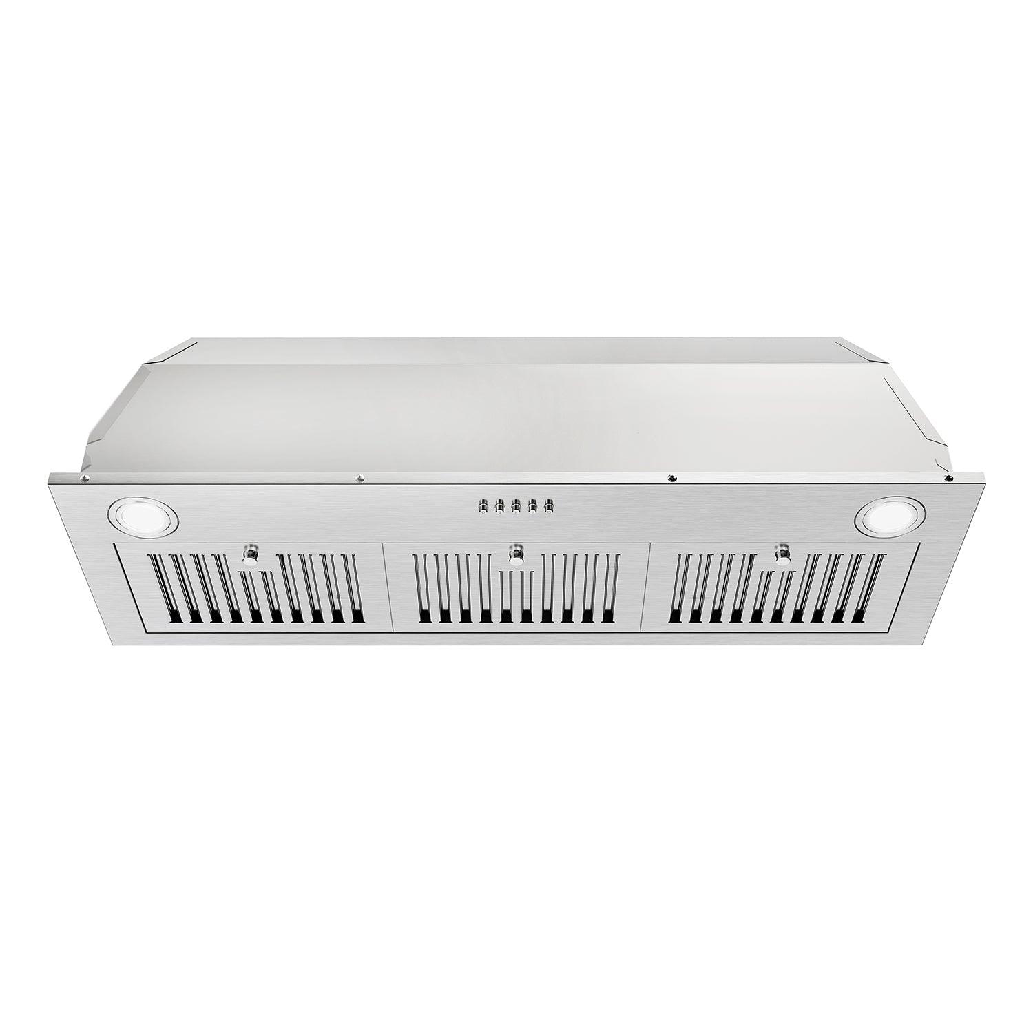 Tieasy 36 Inch 600CFM Built-in Range Hood Competent for Heavy-Duty Cooking