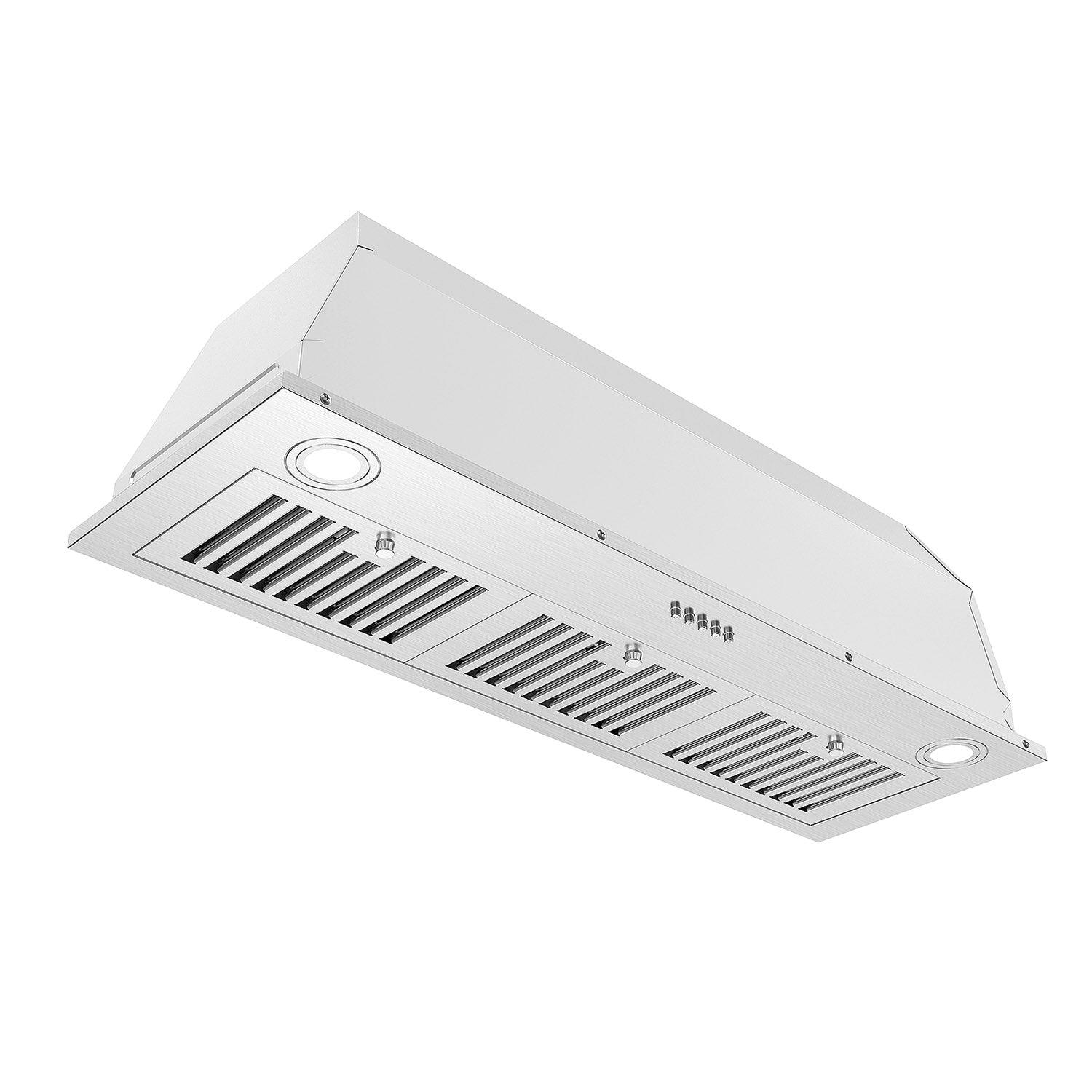 Tieasy 36 Inch 600CFM Built-in Range Hood Competent for Heavy-Duty Cooking