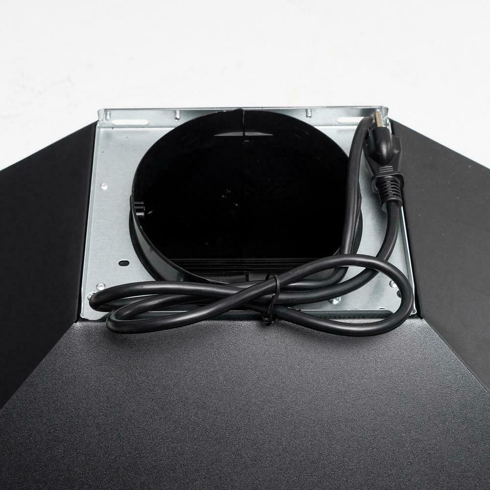 Tieasy 30 inch Wall Mount Range Hood Black 450 CFM Ducted/Ductless w/ 3 Speed Fan - USGD 1775BPA - Tieasy